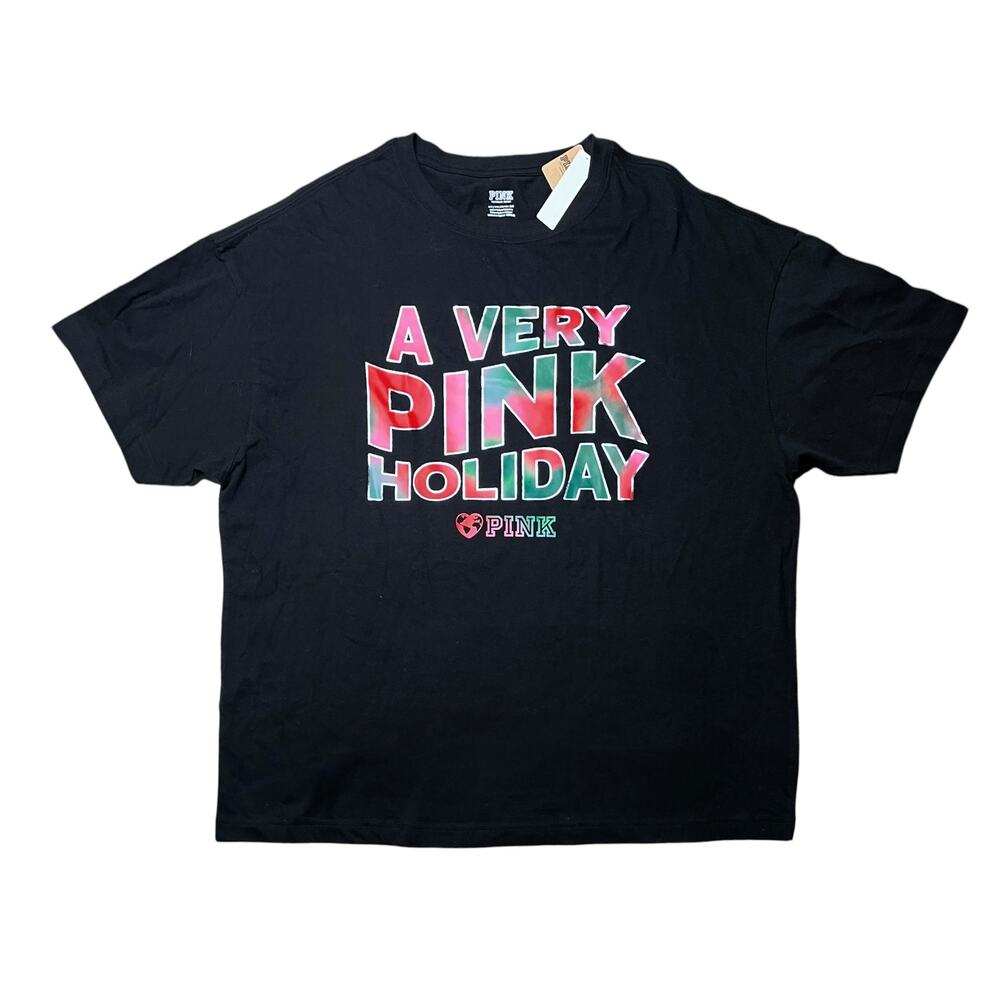 Victoria's Secret PINK A Very Pink Holiday One Size Tee